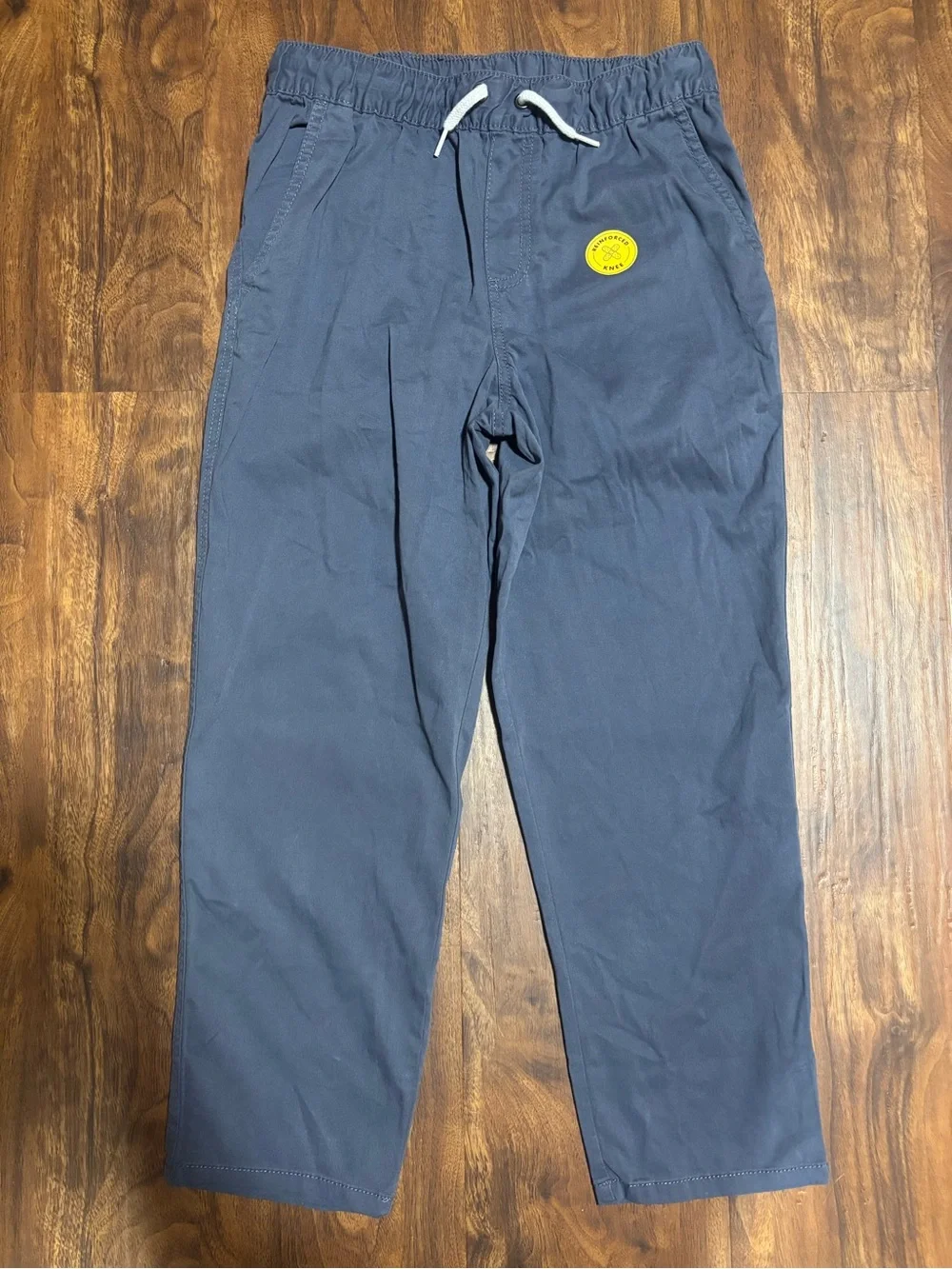 Cat & Jack Boys' Stretch Relaxed Fit Tapered Pull-On Pants - Blue 12